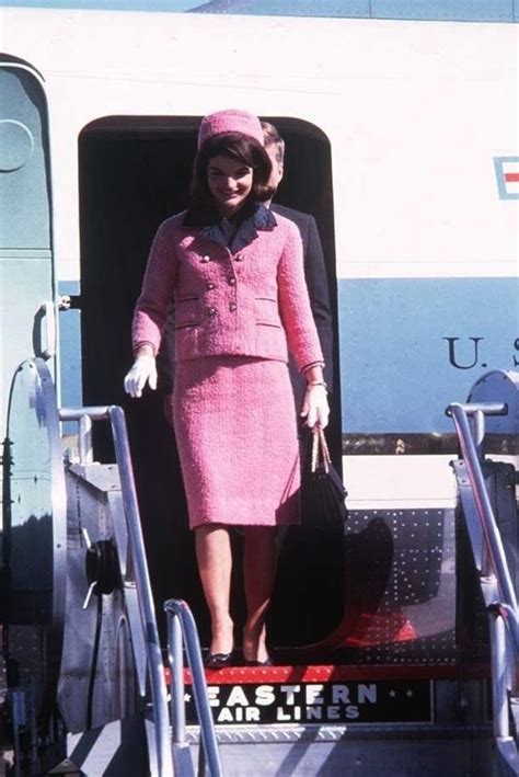 jackie kennedy in chanel|jackie kennedy blood suit.